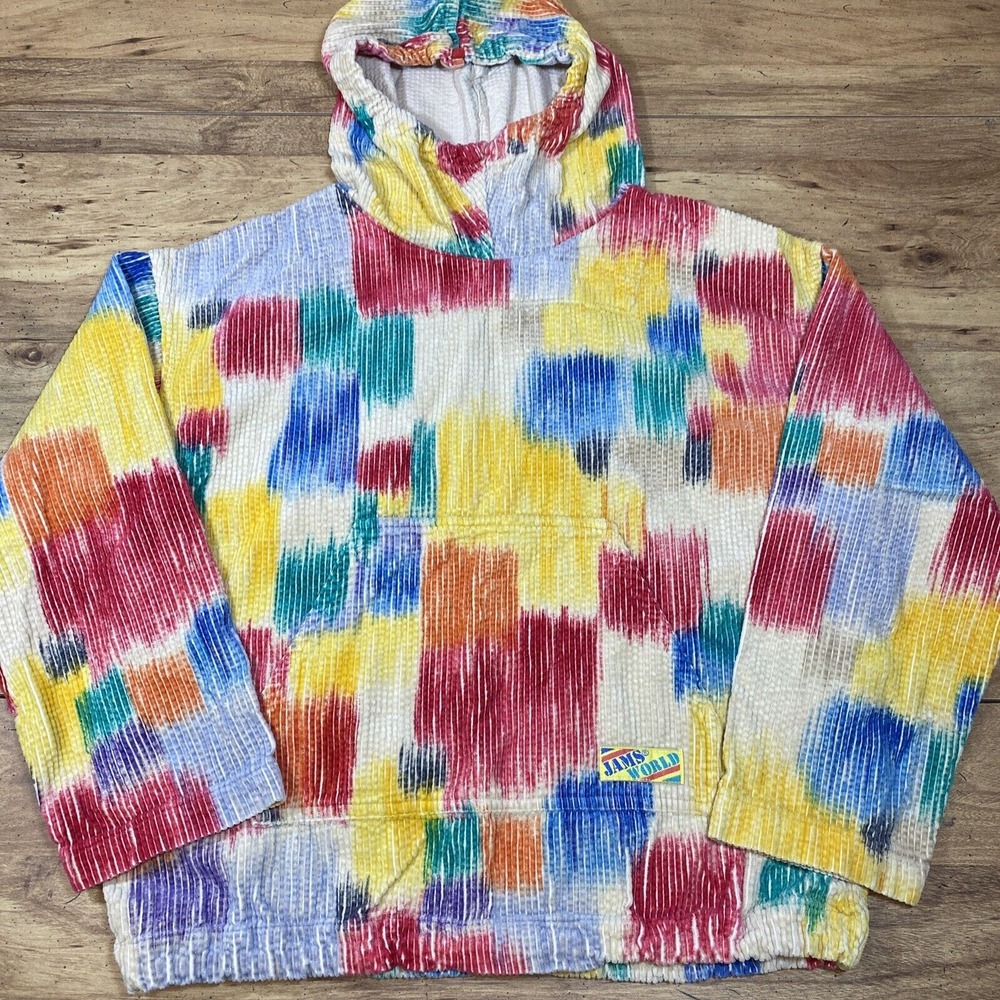 Jams World Multicolor Patchwork Corded Hoodie